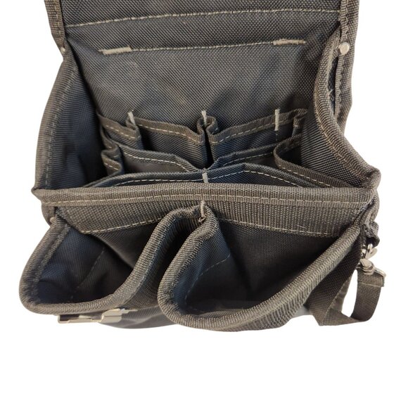 Husky Black Utility Tool Pouch With Adjustable Detachable Shoulder Strap - Picture 10 of 11